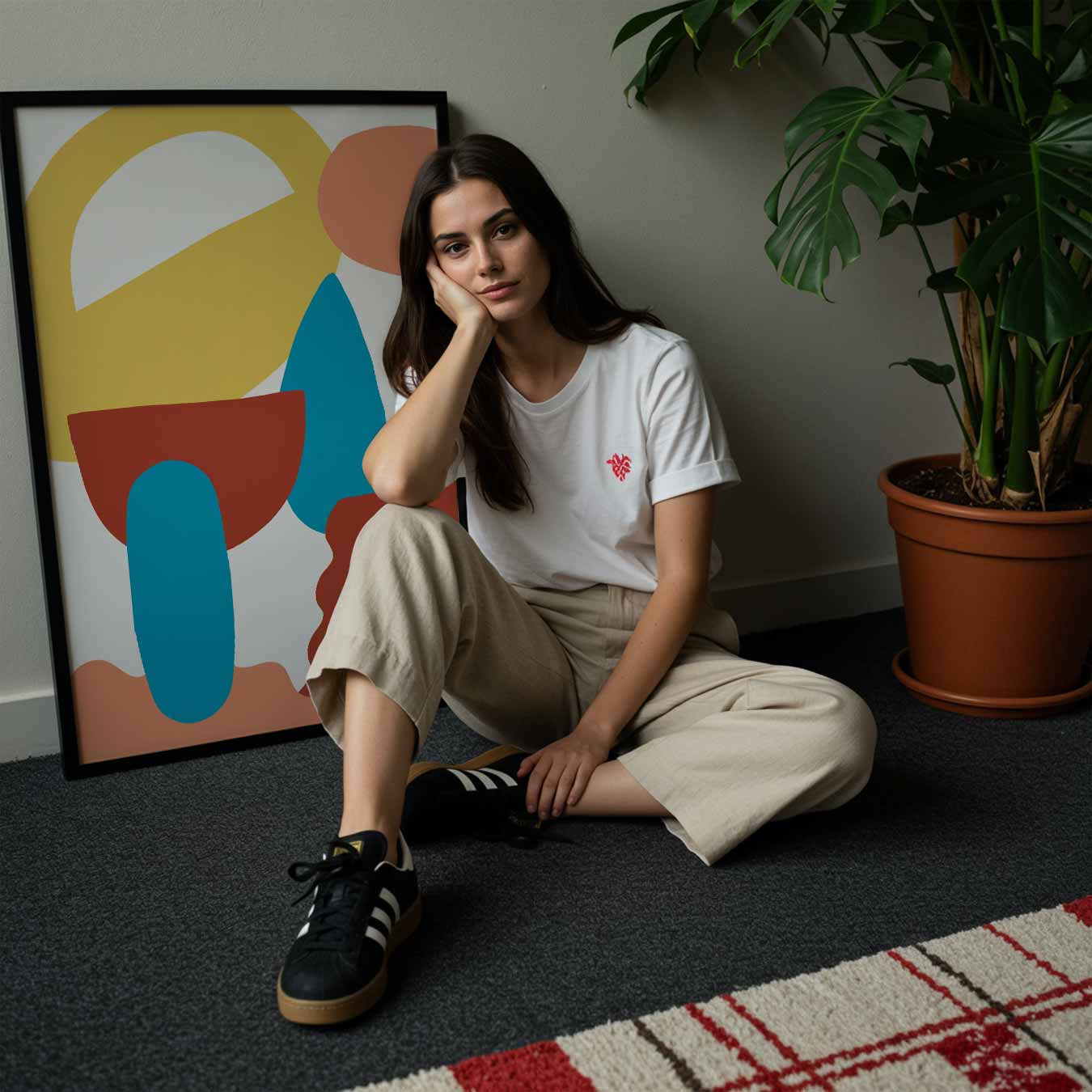 Kleurrijke Abstracte Vormen Poster-WallArtistic