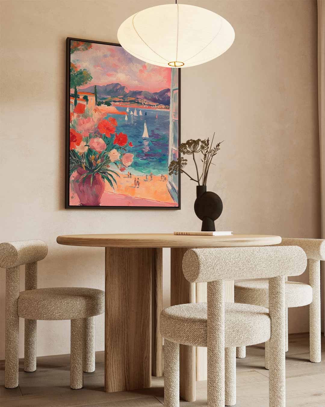 Uitzicht op een Mediterraan Paradijs Kunstwerk-canvas-dibond-plexiglas-wanddecoratie-WallArtistic