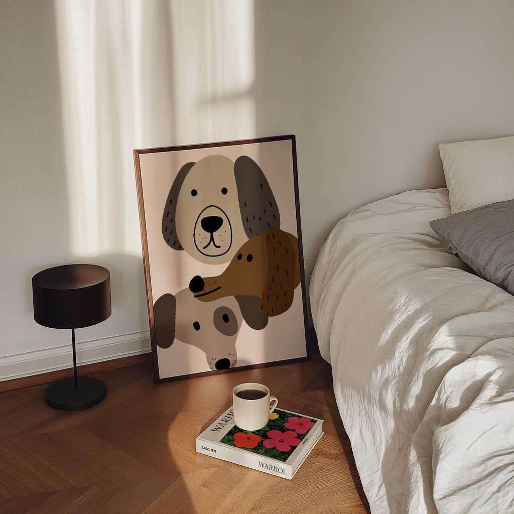 Schattige Hondenportretten Poster-WallArtistic