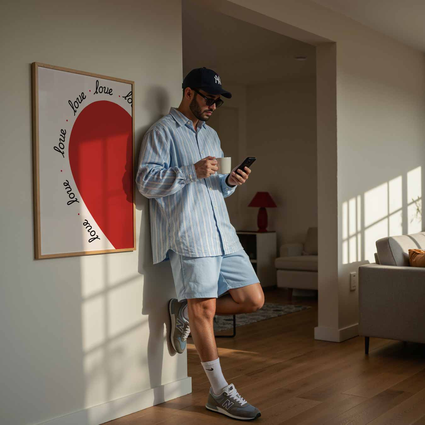 Moderne Liefde Poster-WallArtistic