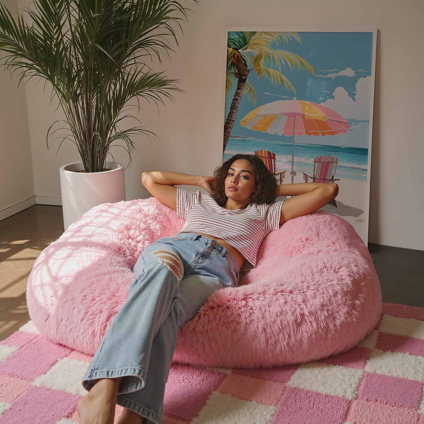 Zonnige Strandoase Poster-WallArtistic