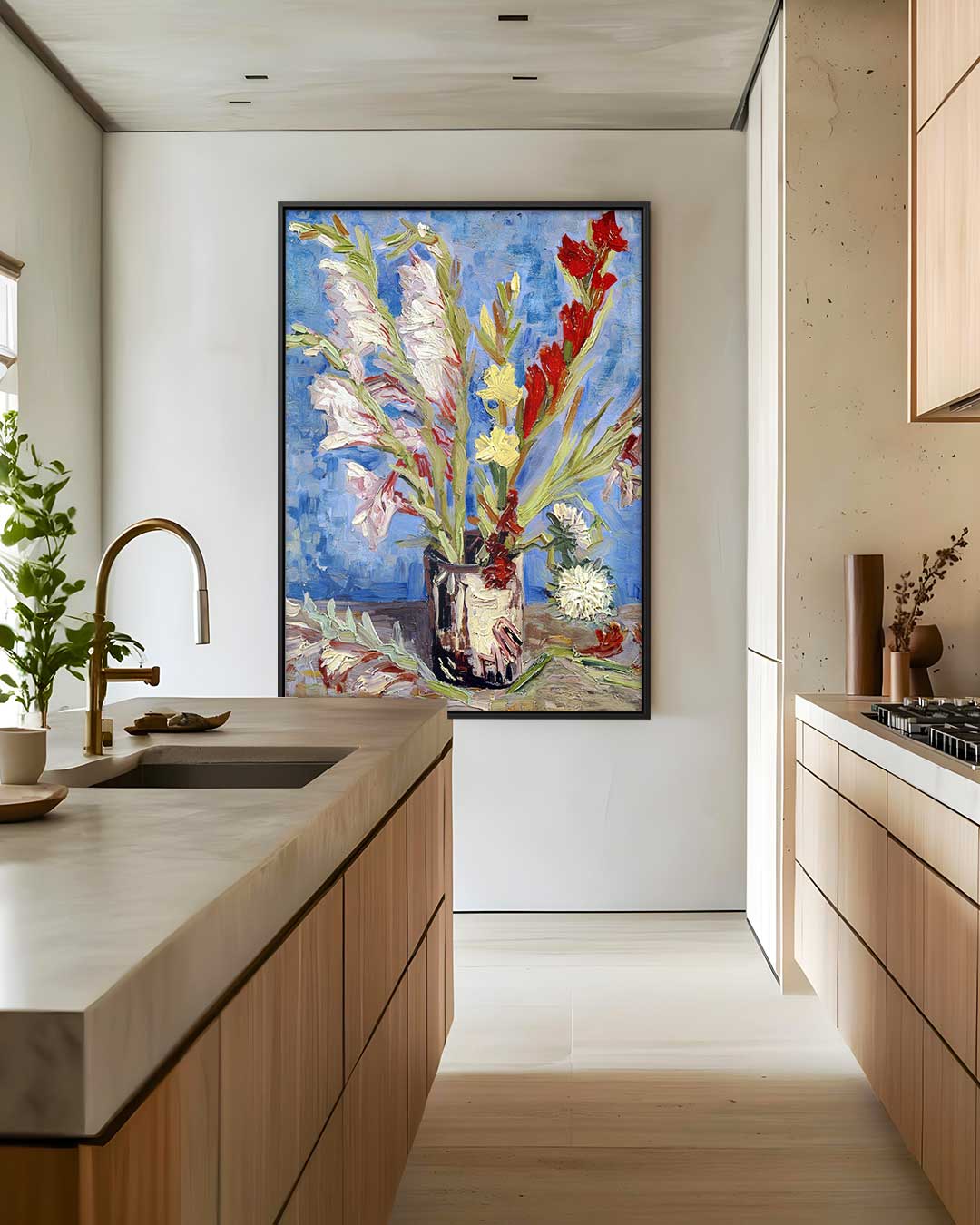 Bloemrijke Geluksmaker Kunstwerk-canvas-dibond-plexiglas-wanddecoratie-WallArtistic