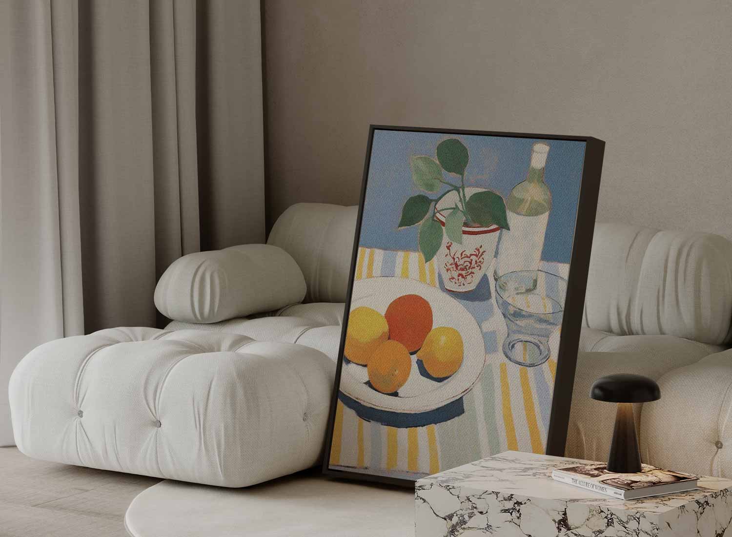 Verfrissende Zomertafel Kunstwerk-canvas-dibond-plexiglas-wanddecoratie-WallArtistic