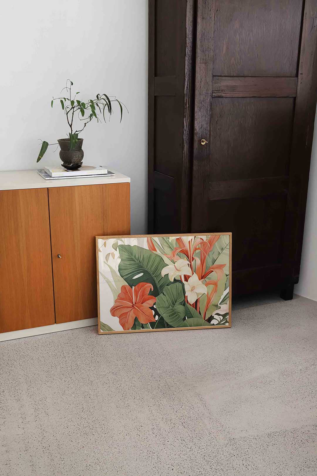 Bloemen en bladeren Poster