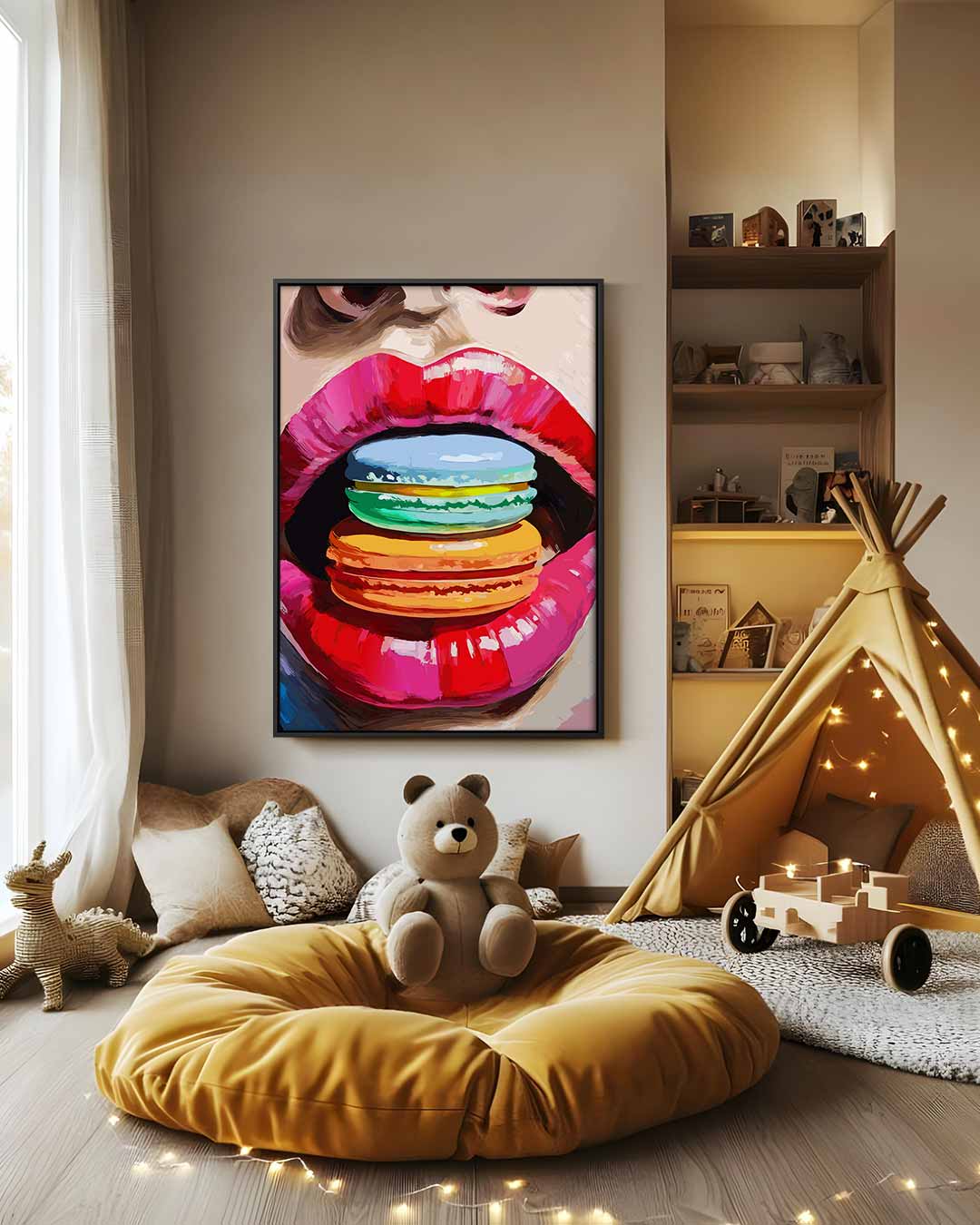 Kleurrijke Beleving van Smaak Kunstwerk-canvas-dibond-plexiglas-wanddecoratie-WallArtistic