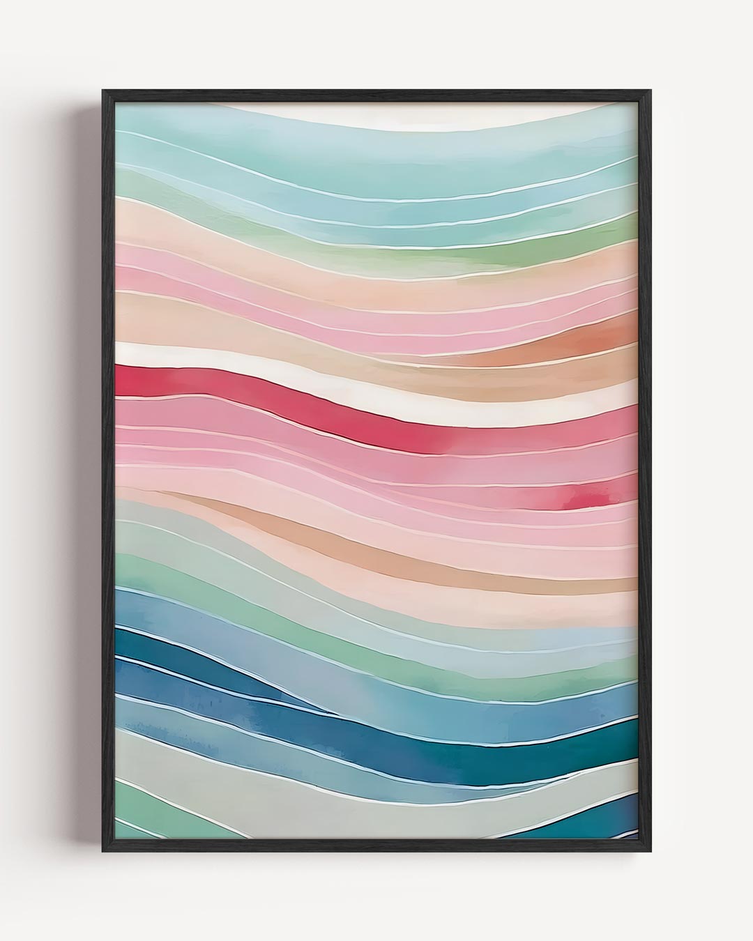 Kleurrijke Golven Wanddecoratie Poster-WallArtistic