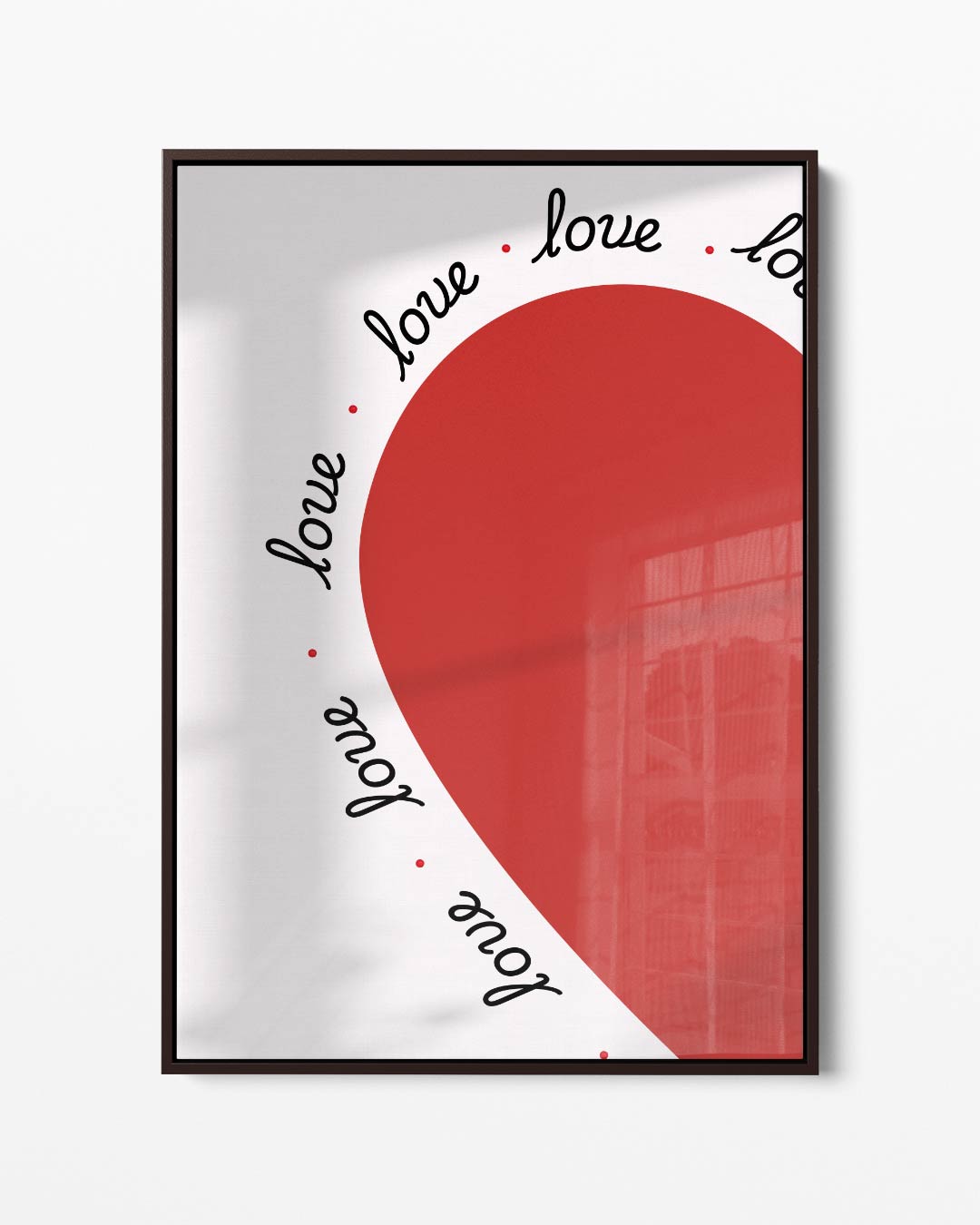 Love in Red Kunstwerk-canvas-dibond-plexiglas-wanddecoratie-WallArtistic