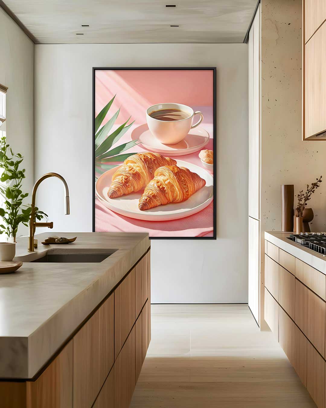 Croissant Serenade Kunstwerk-canvas-dibond-plexiglas-wanddecoratie-WallArtistic