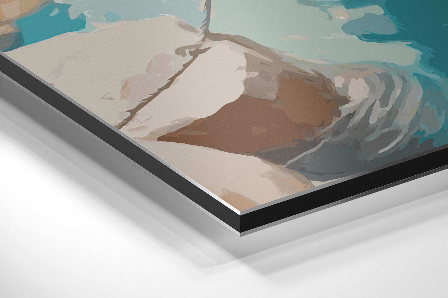 Rustige Boottocht Kunstwerk-canvas-dibond-plexiglas-wanddecoratie-WallArtistic