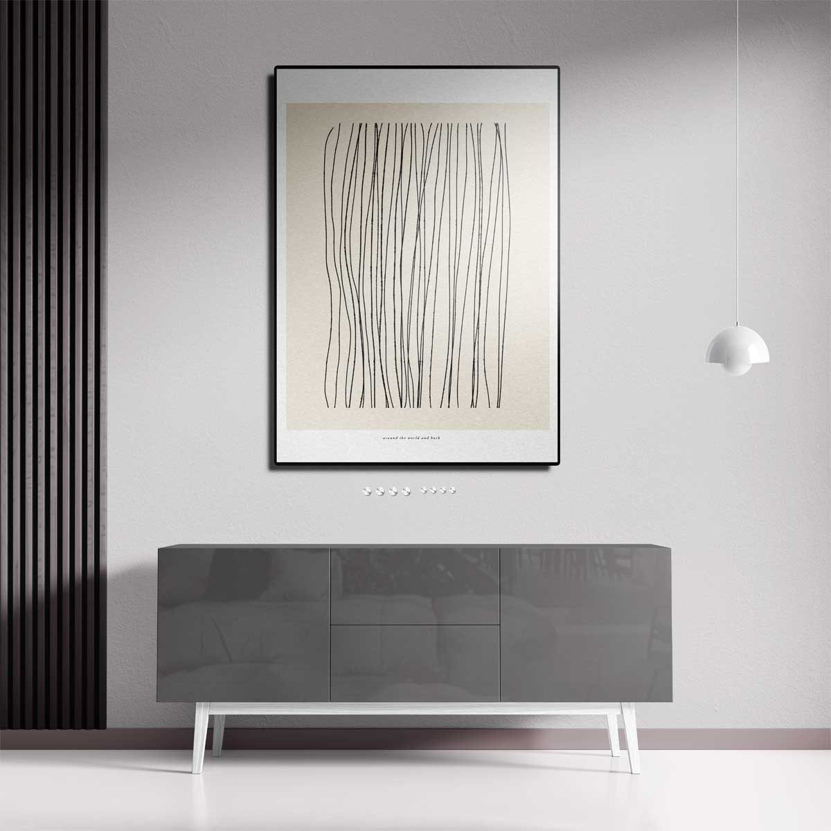 Minimalistische Lijnkunst Kunstwerk-canvas-dibond-plexiglas-wanddecoratie-WallArtistic