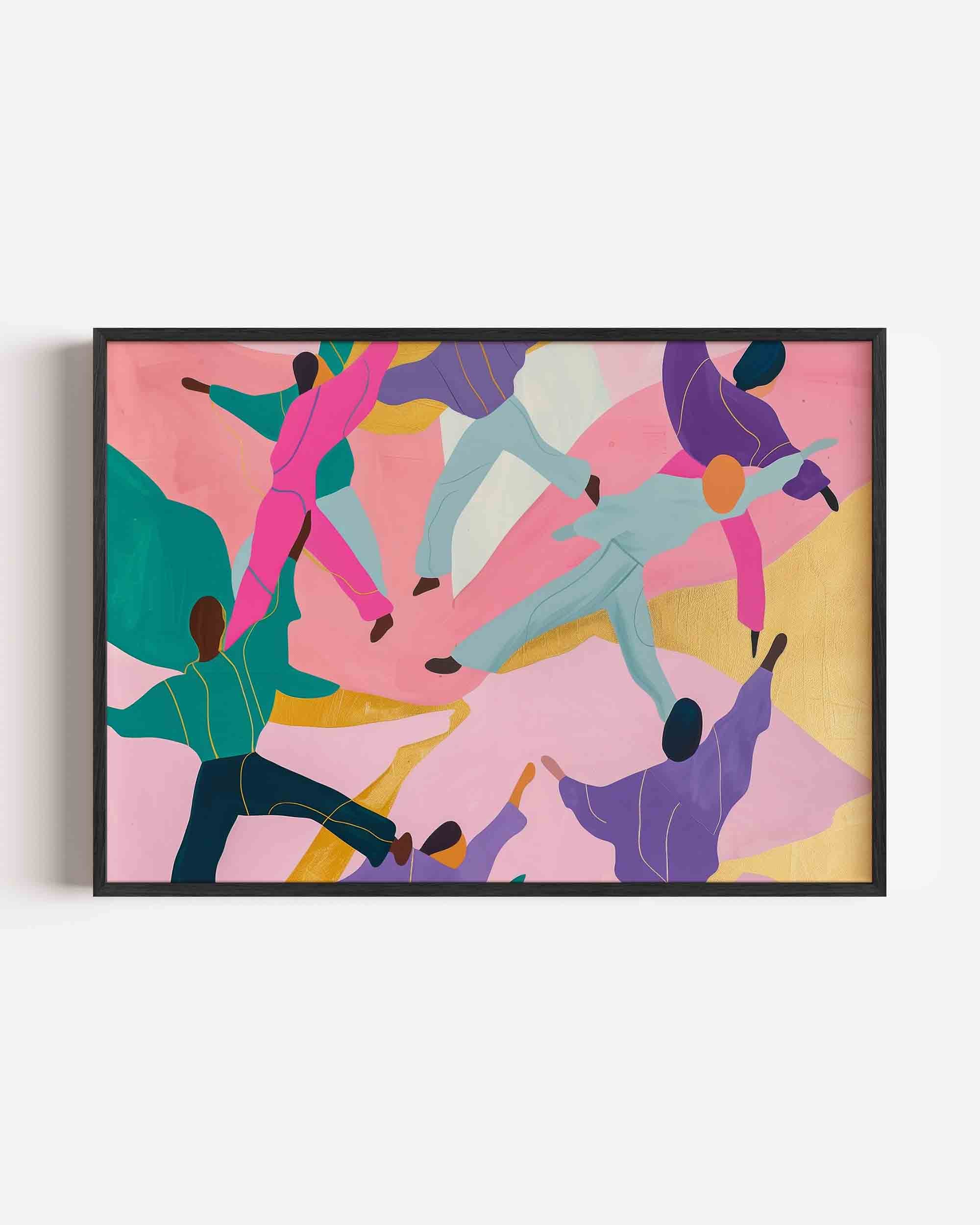 Dansende figuren Poster