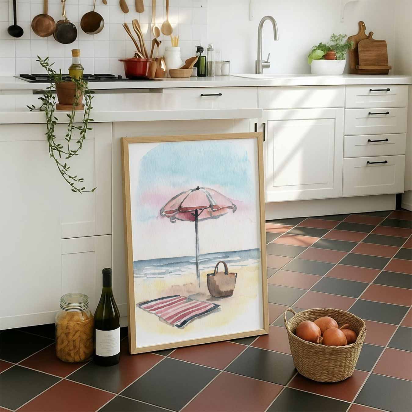 Zomerse Stranddag Posters Poster-WallArtistic