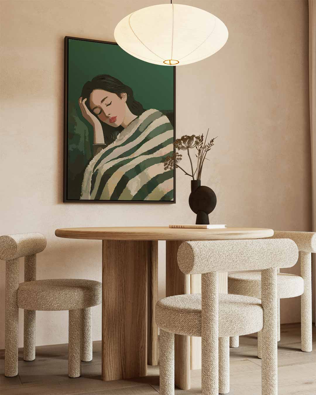 Slaapende Schoonheid Kunstwerk-canvas-dibond-plexiglas-wanddecoratie-WallArtistic