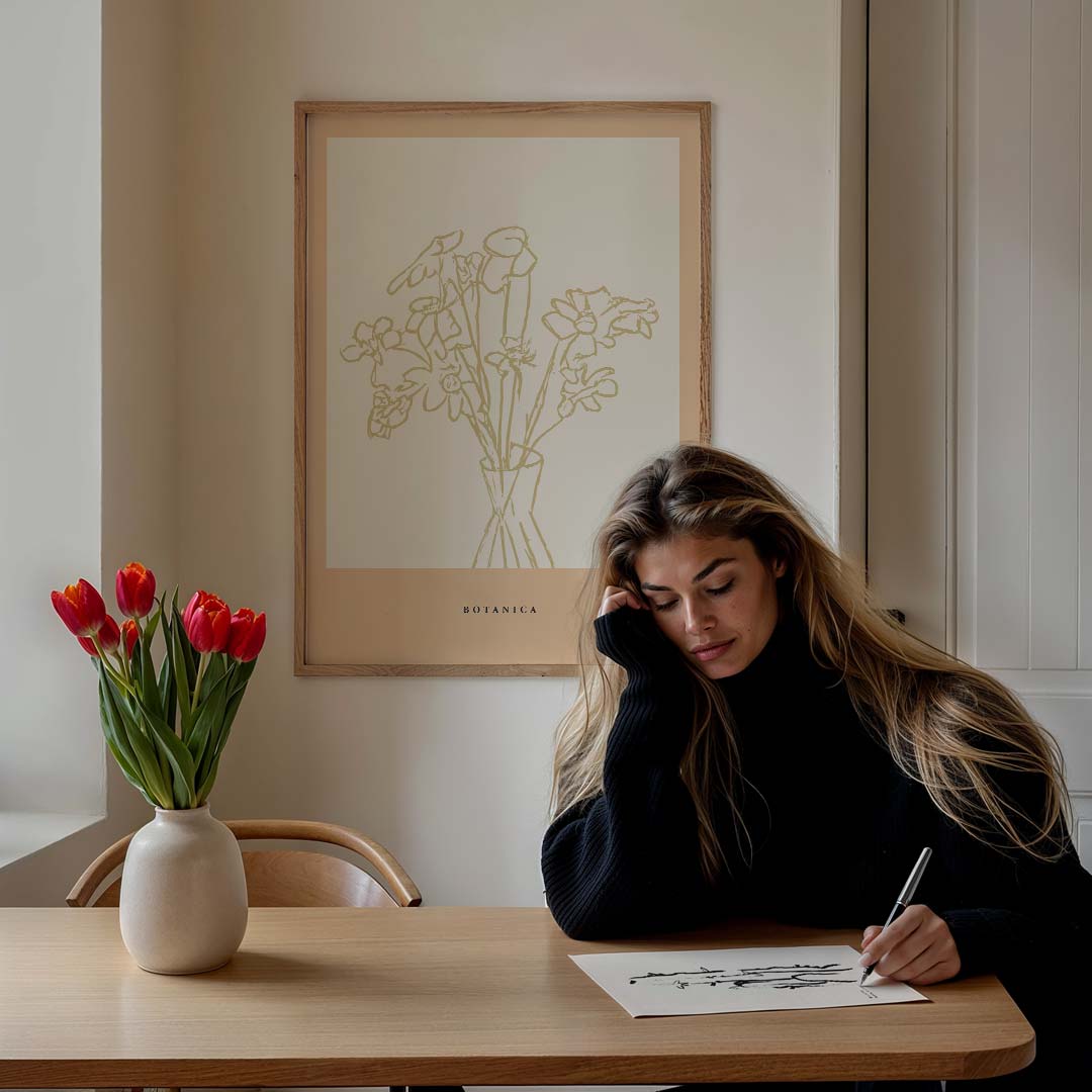Elegante Botanische Bloemenposter-WallArtistic