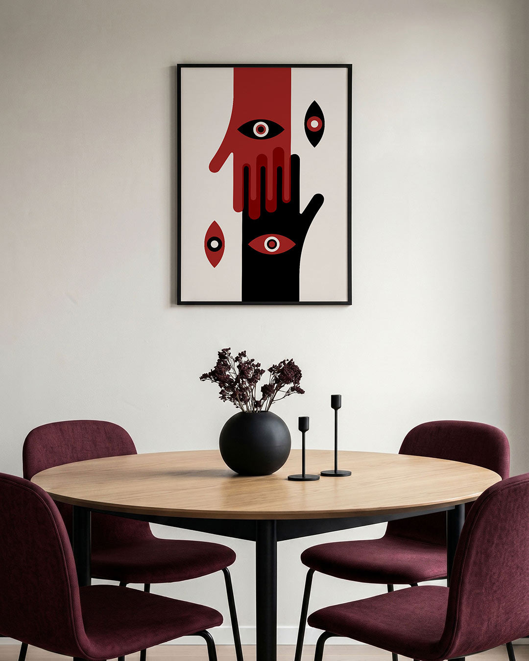 Handen en ogen Poster