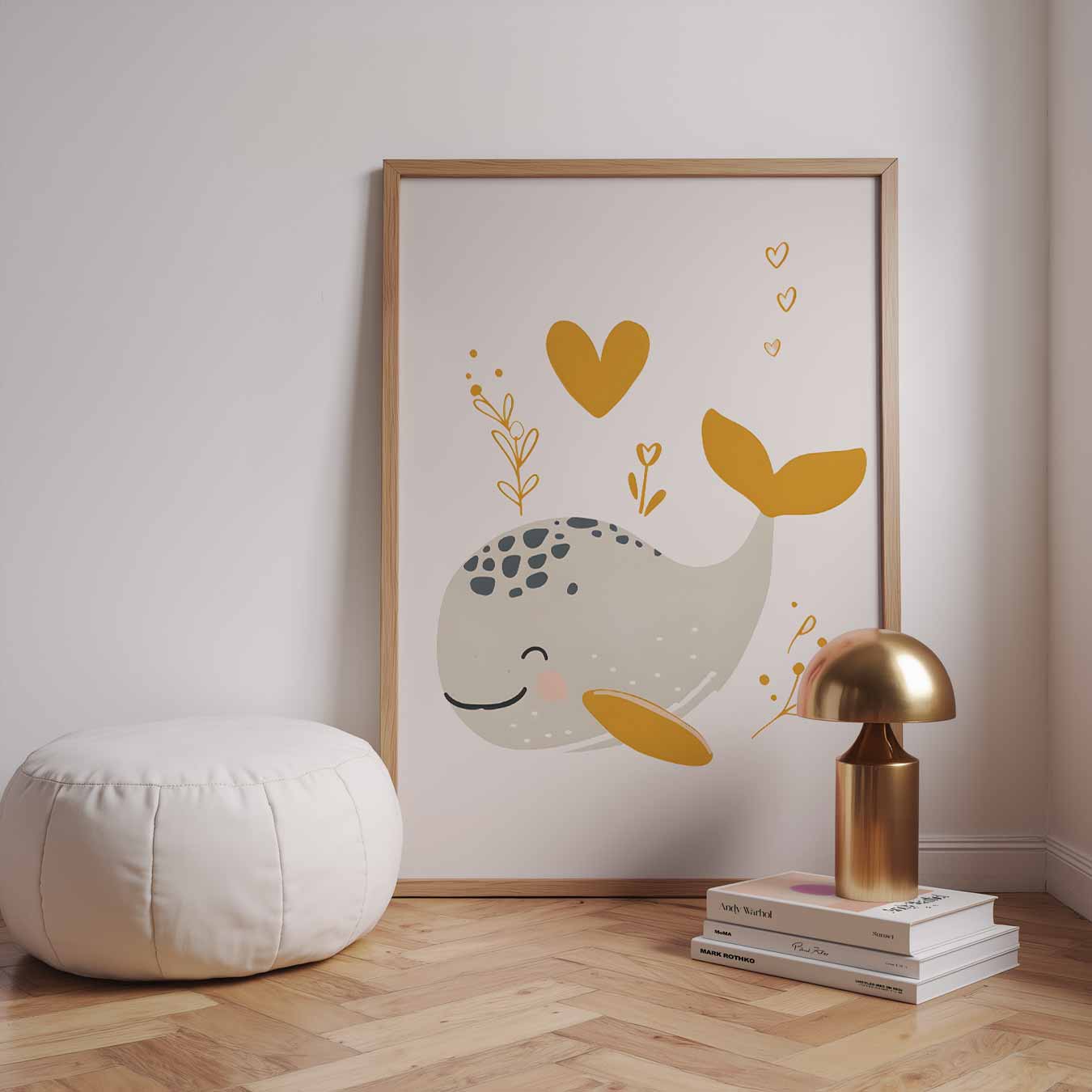 Schattige Walvis Poster-WallArtistic