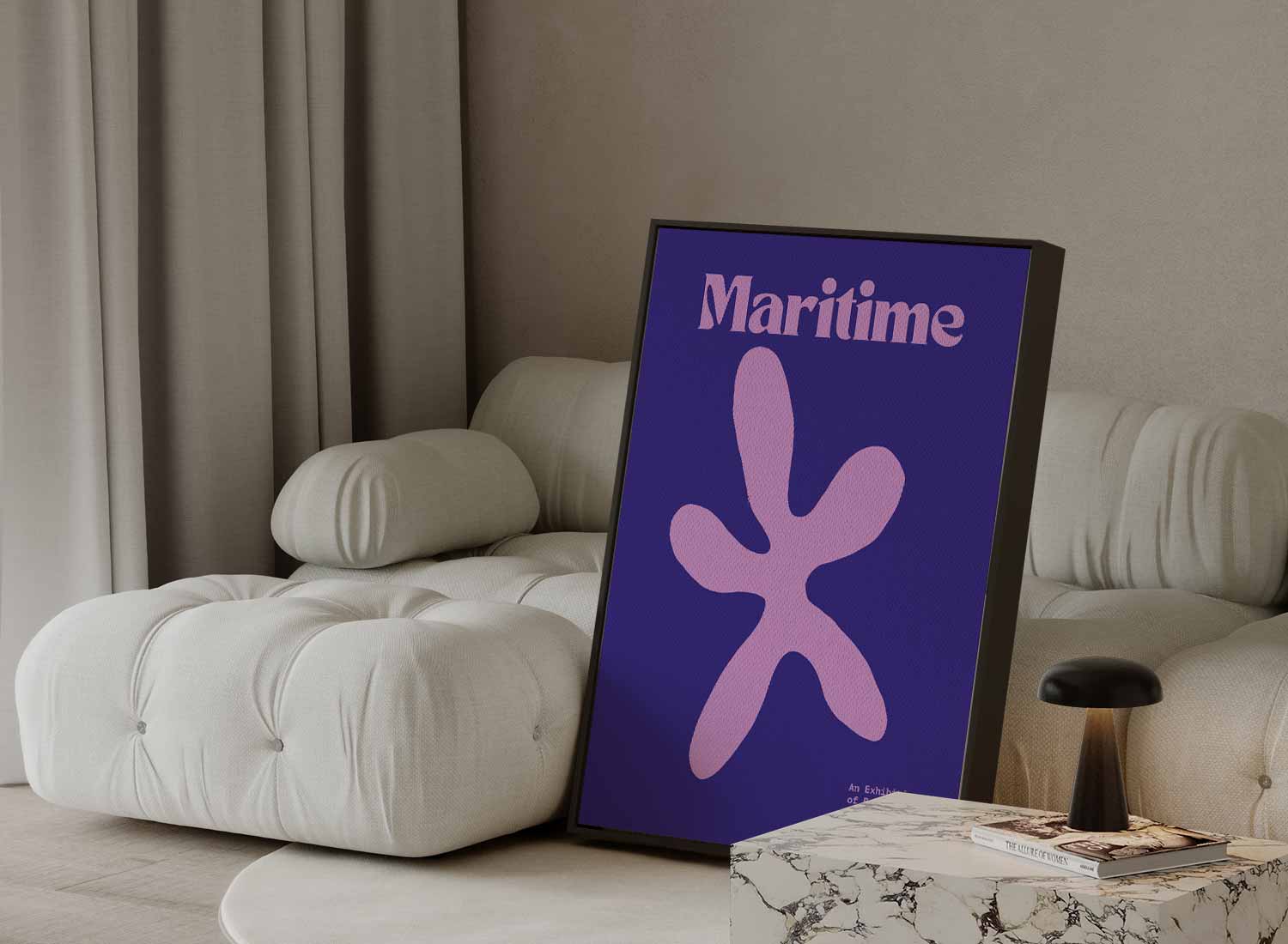 Botanische Maritieme Kunst Kunstwerk-canvas-dibond-plexiglas-wanddecoratie-WallArtistic