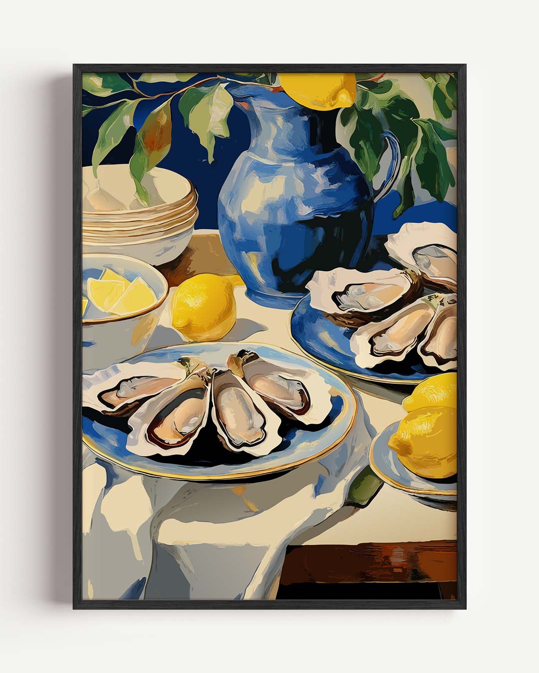 Mediterrane Tafelsfeer Poster-WallArtistic