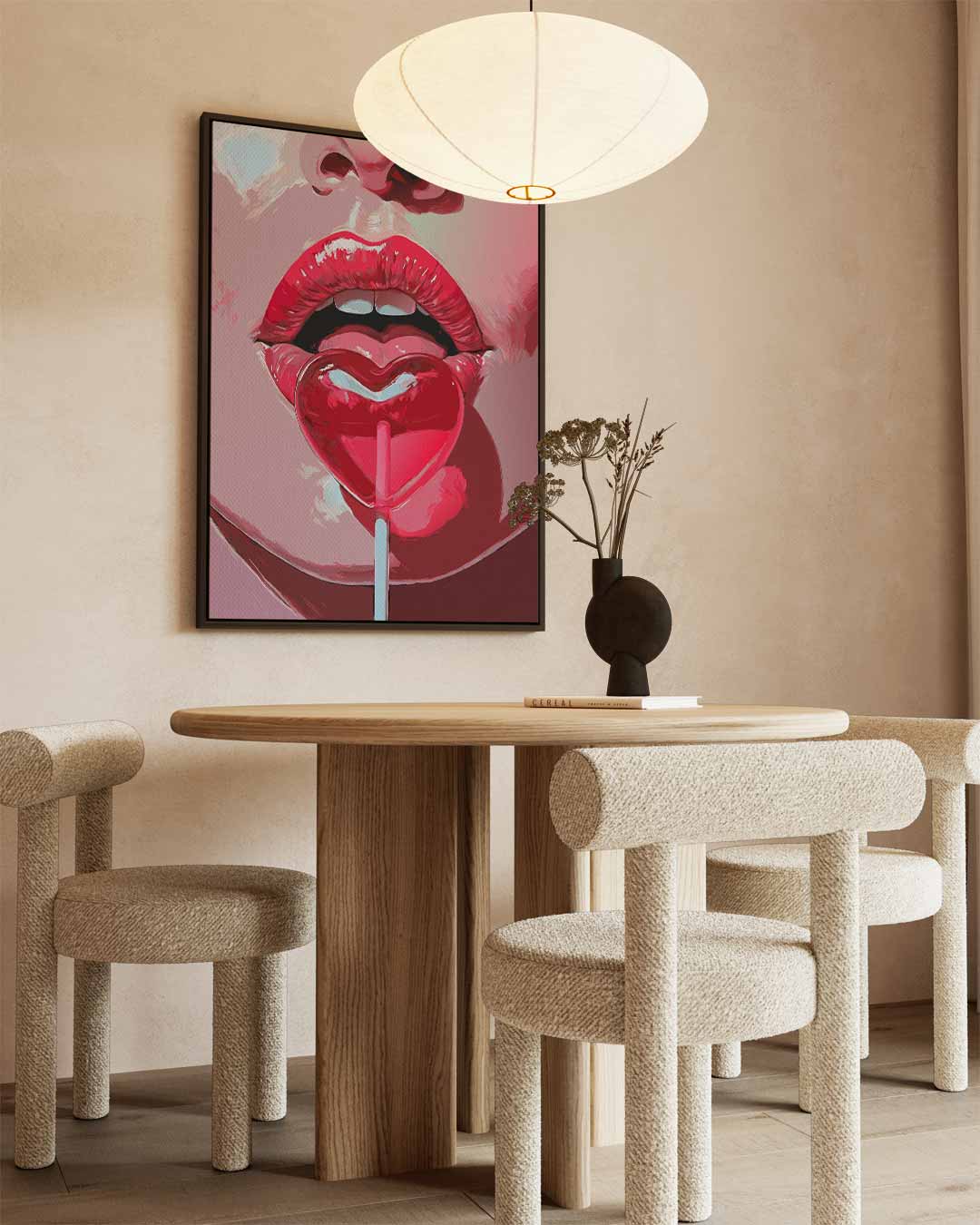 Lollipop Lips Kunstwerk-canvas-dibond-plexiglas-wanddecoratie-WallArtistic