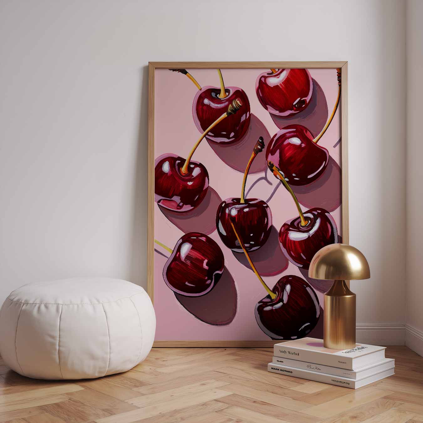 Kersen op Zomerse Tafel Poster