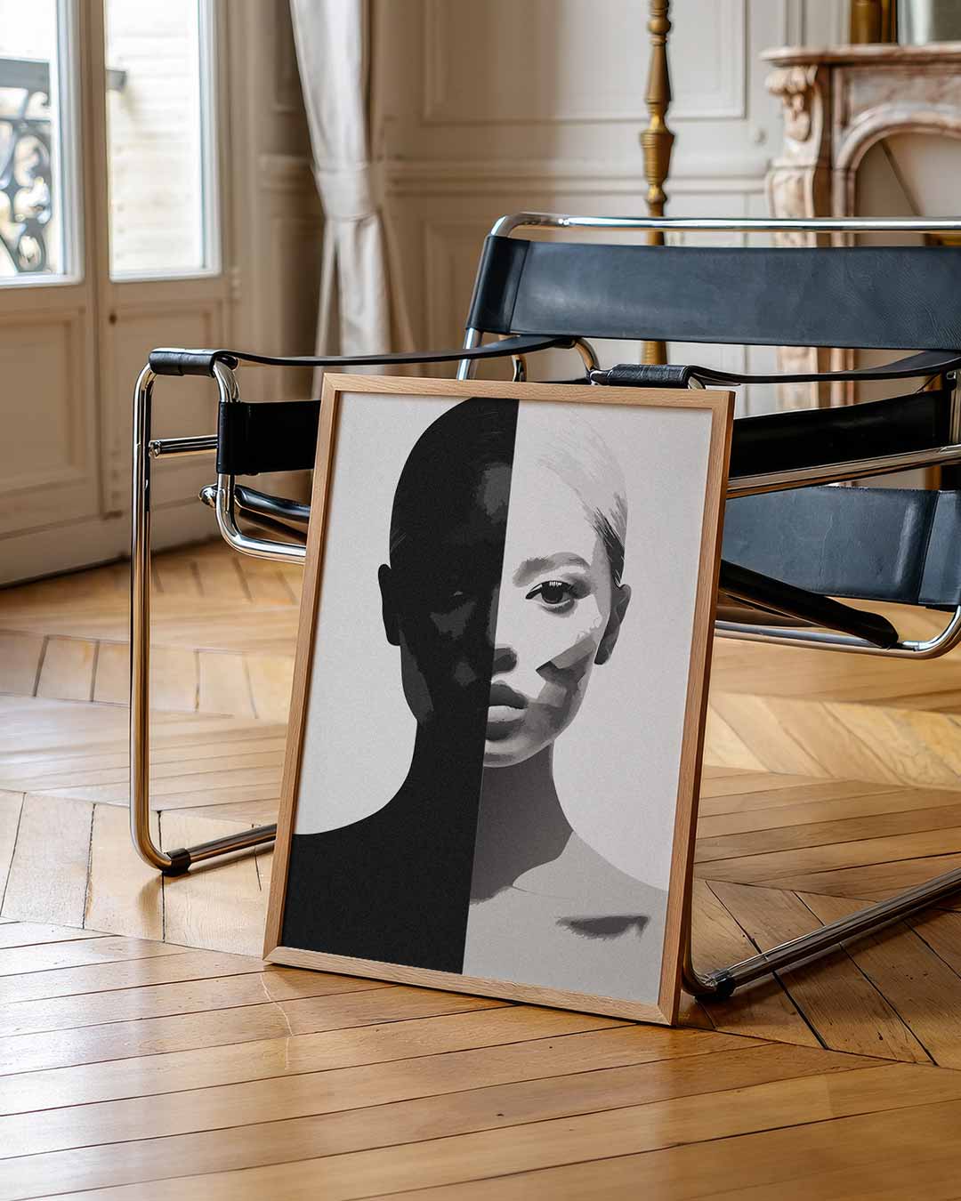 Mystieke Dualiteit Portret Poster-WallArtistic