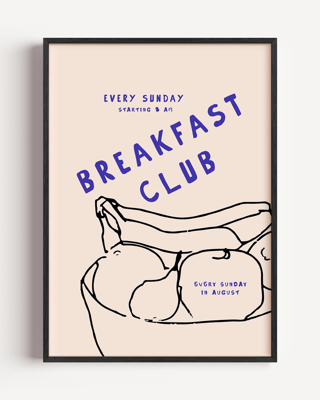 Breakfast Club Zondag Poster-WallArtistic