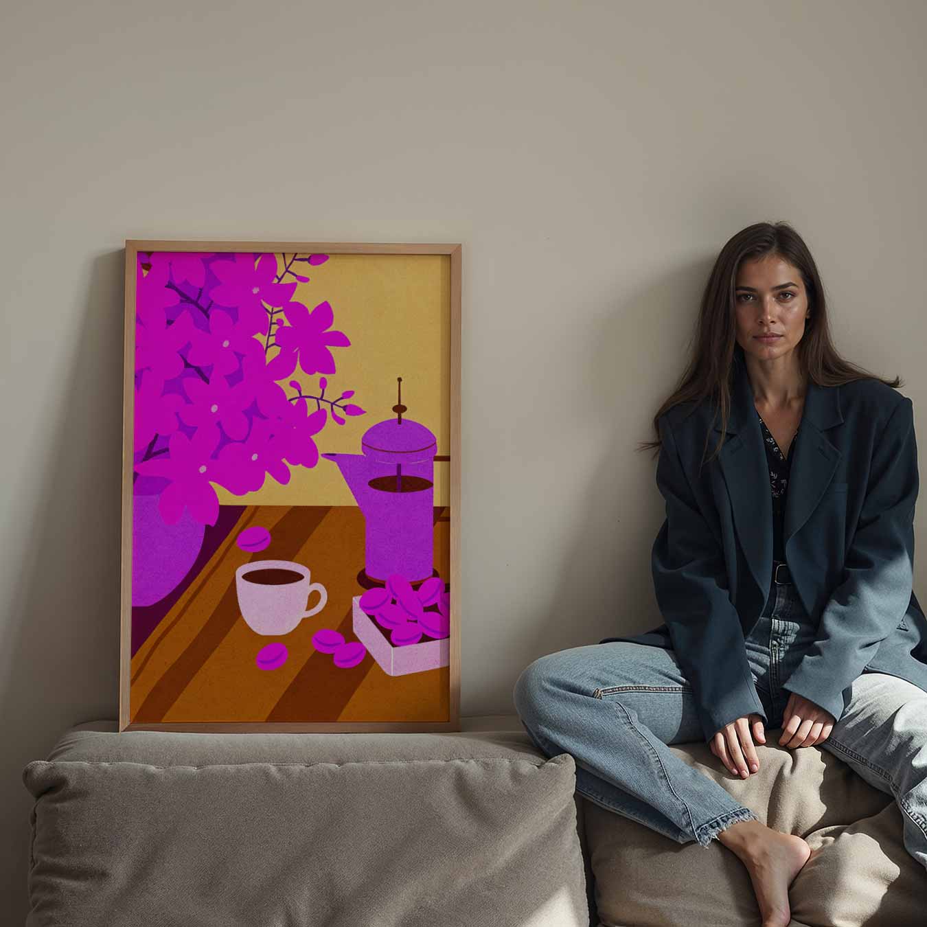Kleurrijke Koffie Verrukking Poster