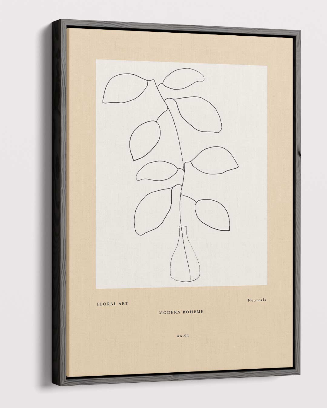 Moderne Boho Bloemen Kunstwerk-canvas-dibond-plexiglas-wanddecoratie-WallArtistic