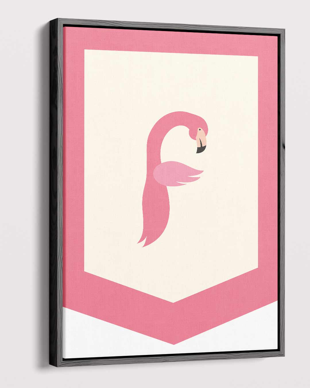 Flamingo Elegantie Kunstwerk-canvas-dibond-plexiglas-wanddecoratie-WallArtistic