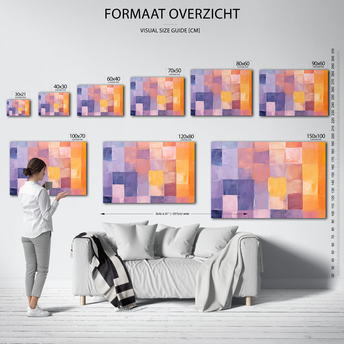 Gekleurde vlakken Poster