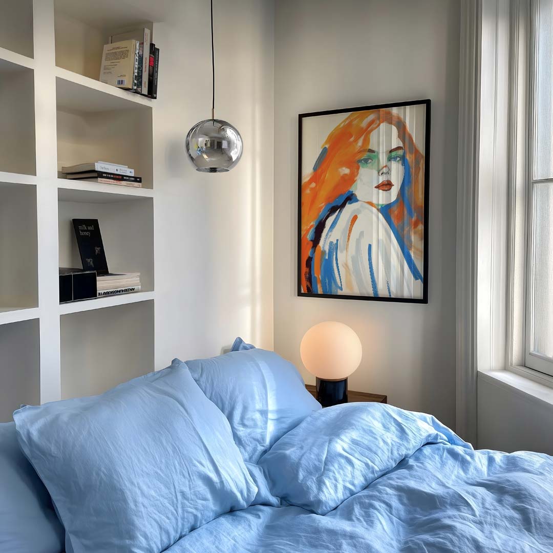 Expressieve kunstposter met kleurrijk portret Poster-WallArtistic