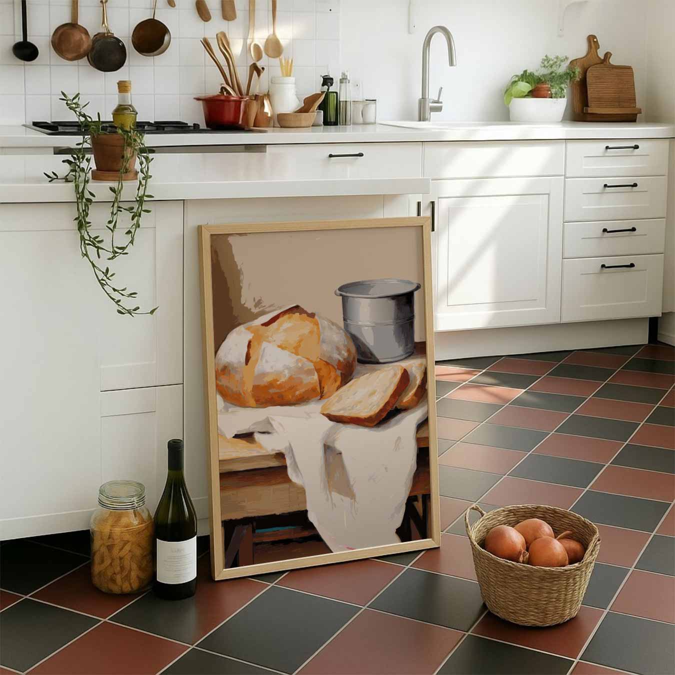 Gezellig Brood Stilleven Poster-WallArtistic