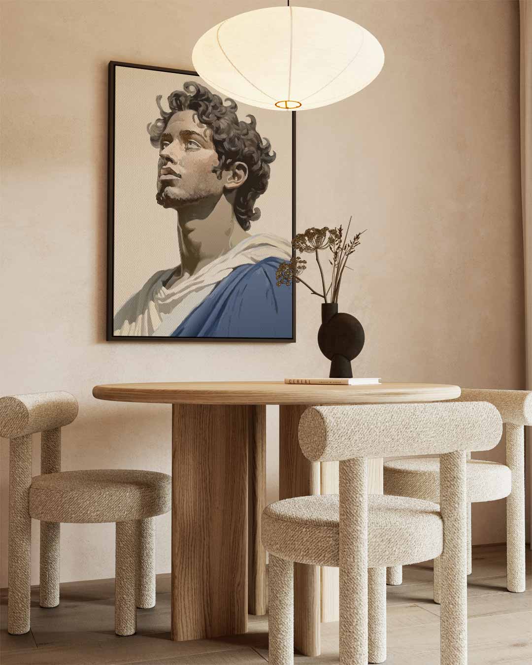Moderne Klassieke Portretkunst Kunstwerk-canvas-dibond-plexiglas-wanddecoratie-WallArtistic