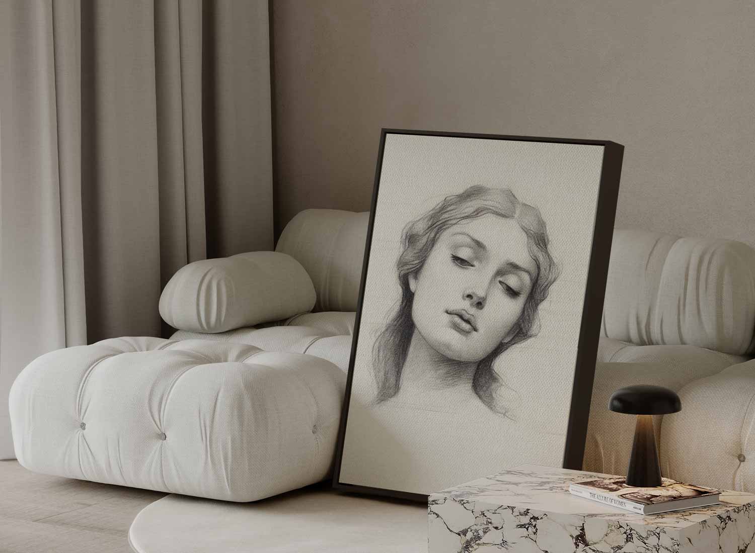 Tijdloze Elegantie Kunstwerk-canvas-dibond-plexiglas-wanddecoratie-WallArtistic