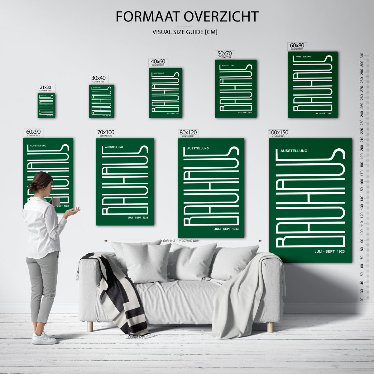 Lijnen en tekst Poster