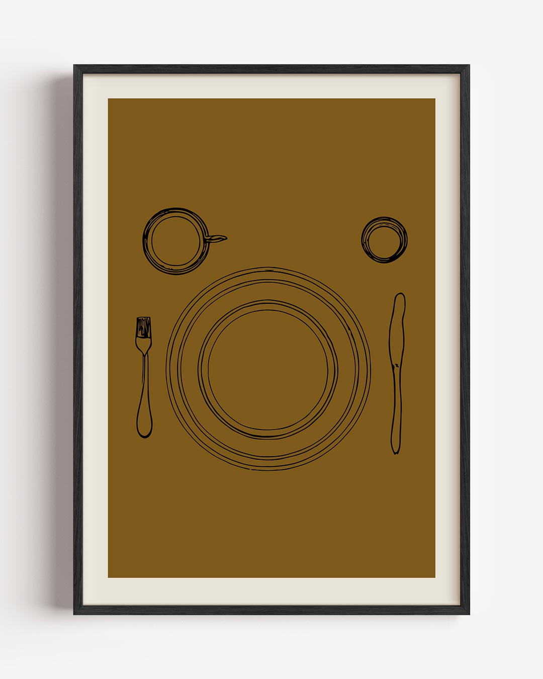 Stijlvolle Eettafel Poster-WallArtistic