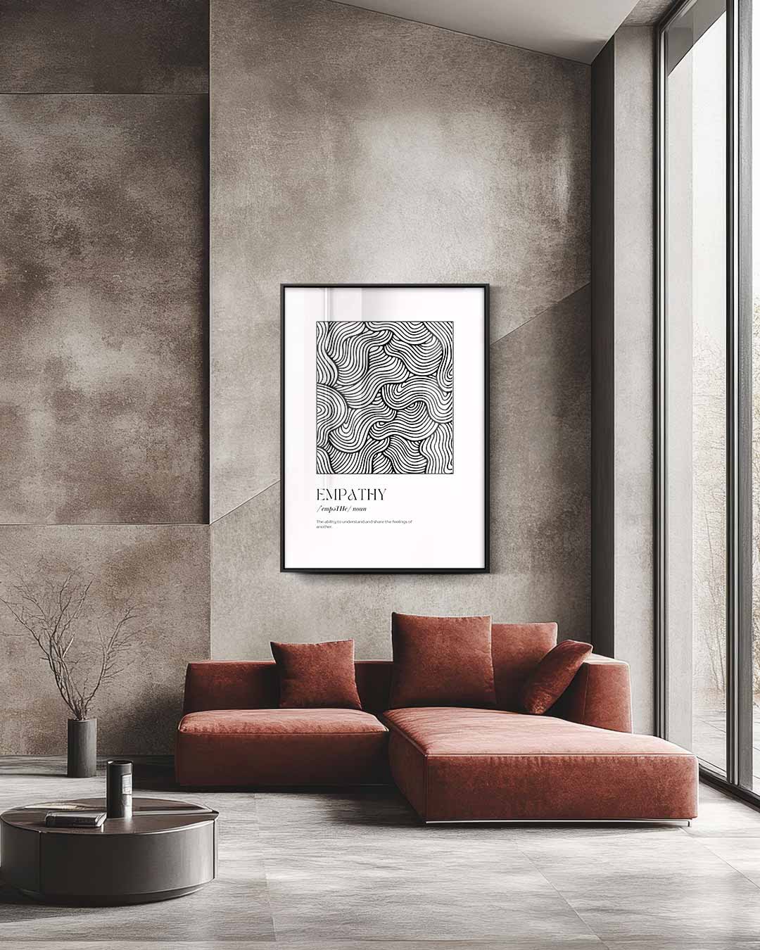 Golvende Empathie Kunstwerk-canvas-dibond-plexiglas-wanddecoratie-WallArtistic