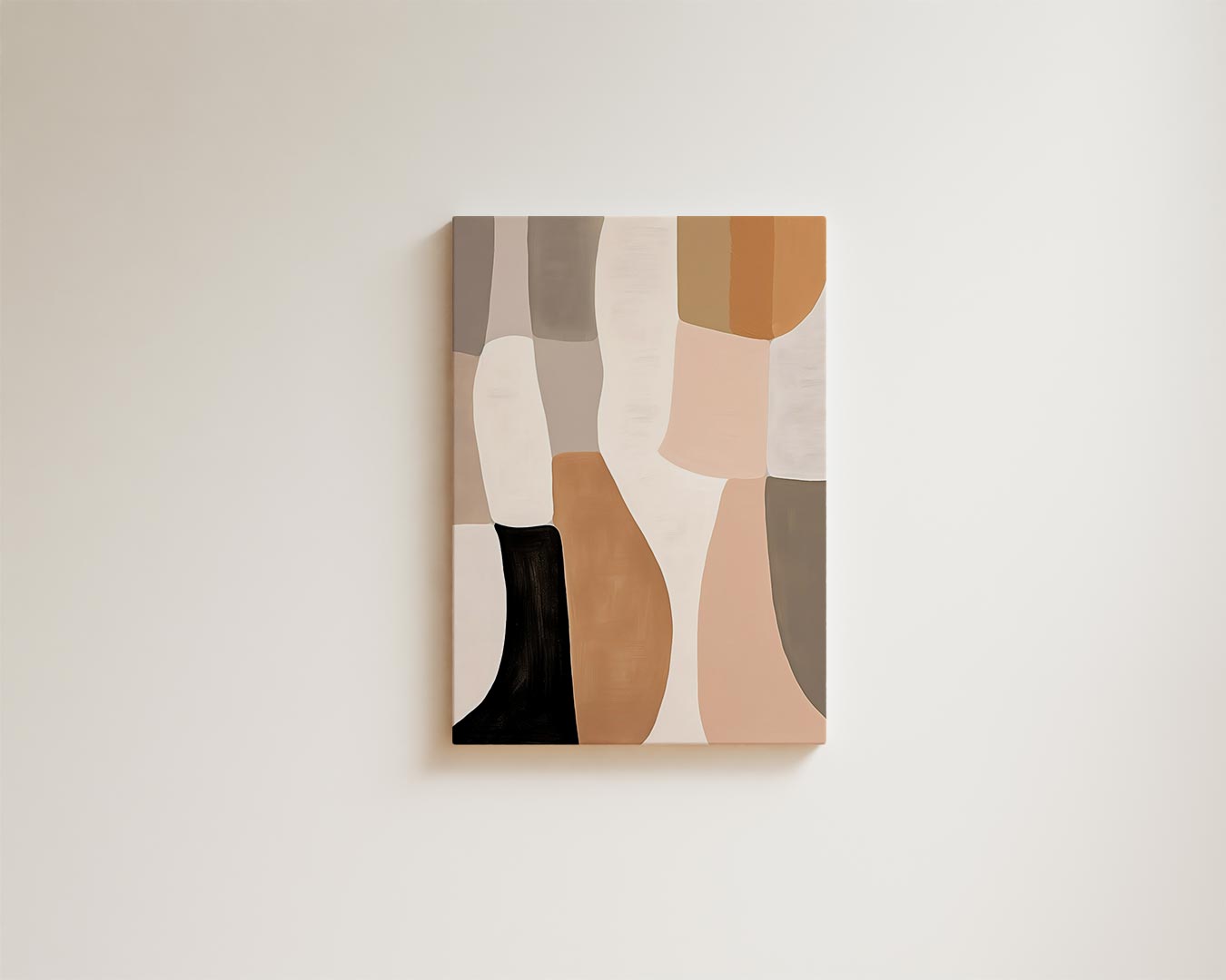 Aardse Abstractie Kunstwerk-canvas-dibond-plexiglas-wanddecoratie-WallArtistic
