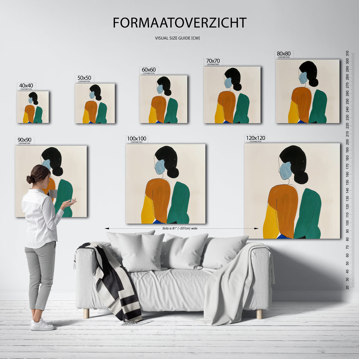Abstracte figuur Poster