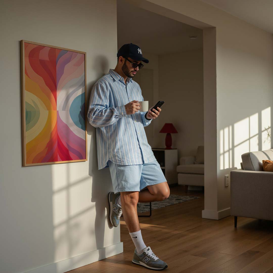 Kleurenexplosie Wandposter-WallArtistic