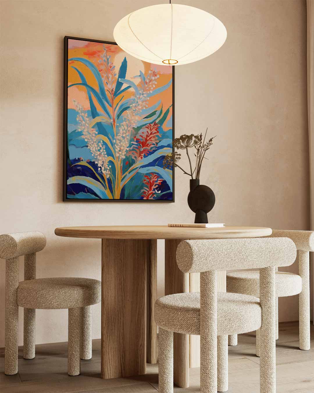 Zomerse Bloemenpracht Kunstwerk-canvas-dibond-plexiglas-wanddecoratie-WallArtistic