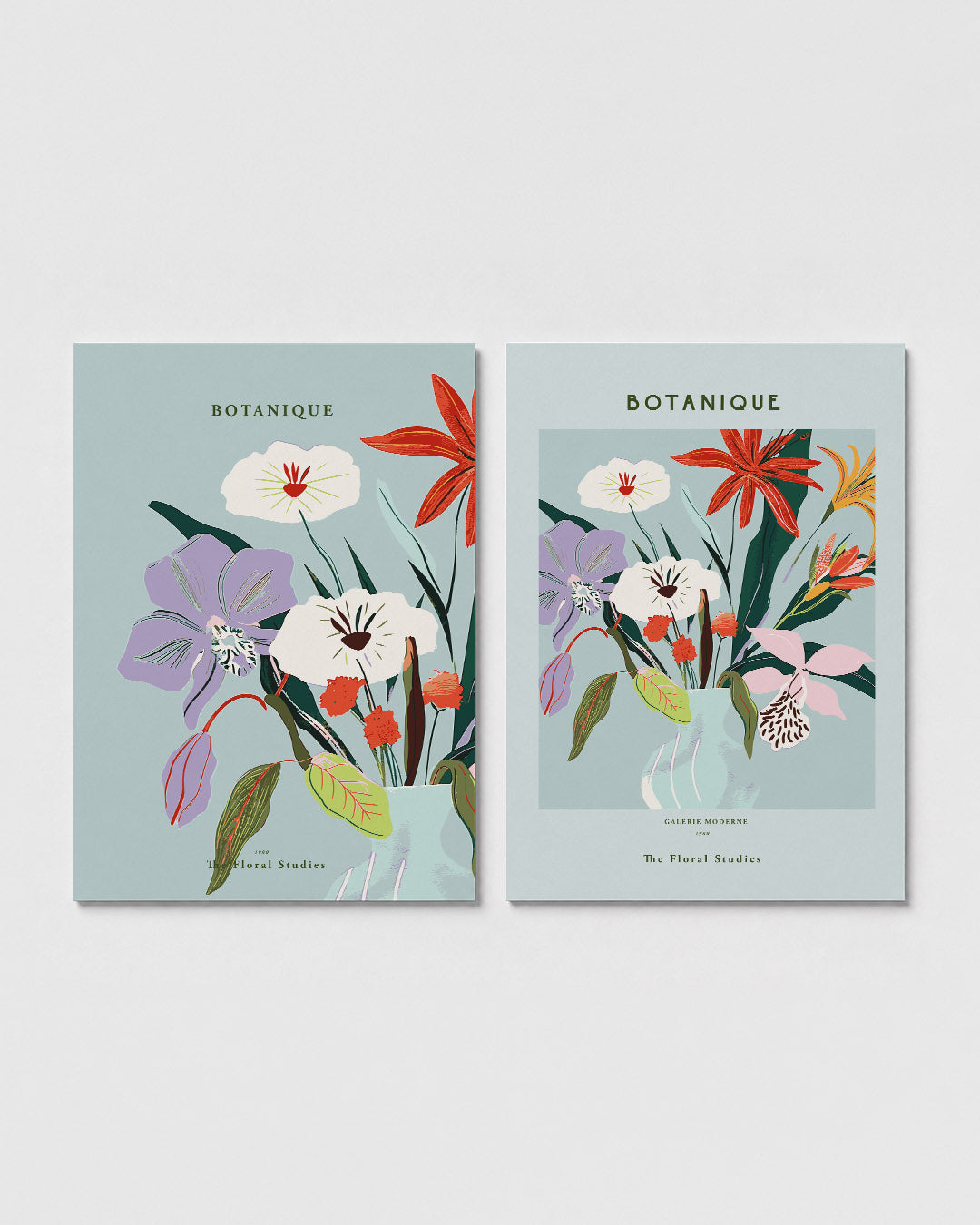 Bloemen en kleuren Posterset