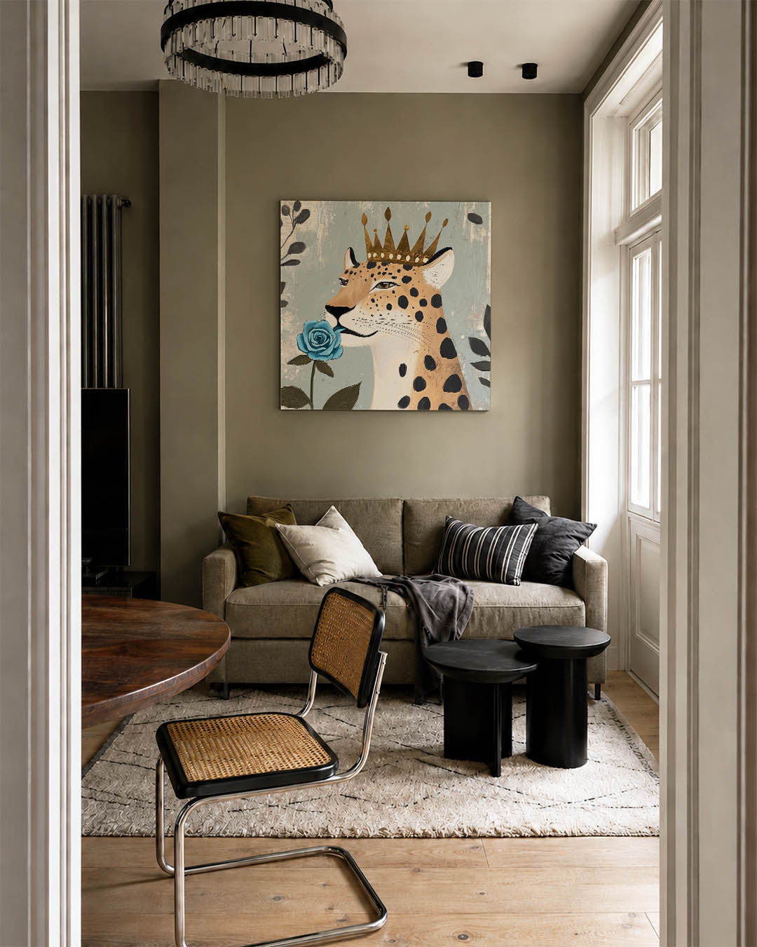 Majestueuze luipaard Kunstwerk
