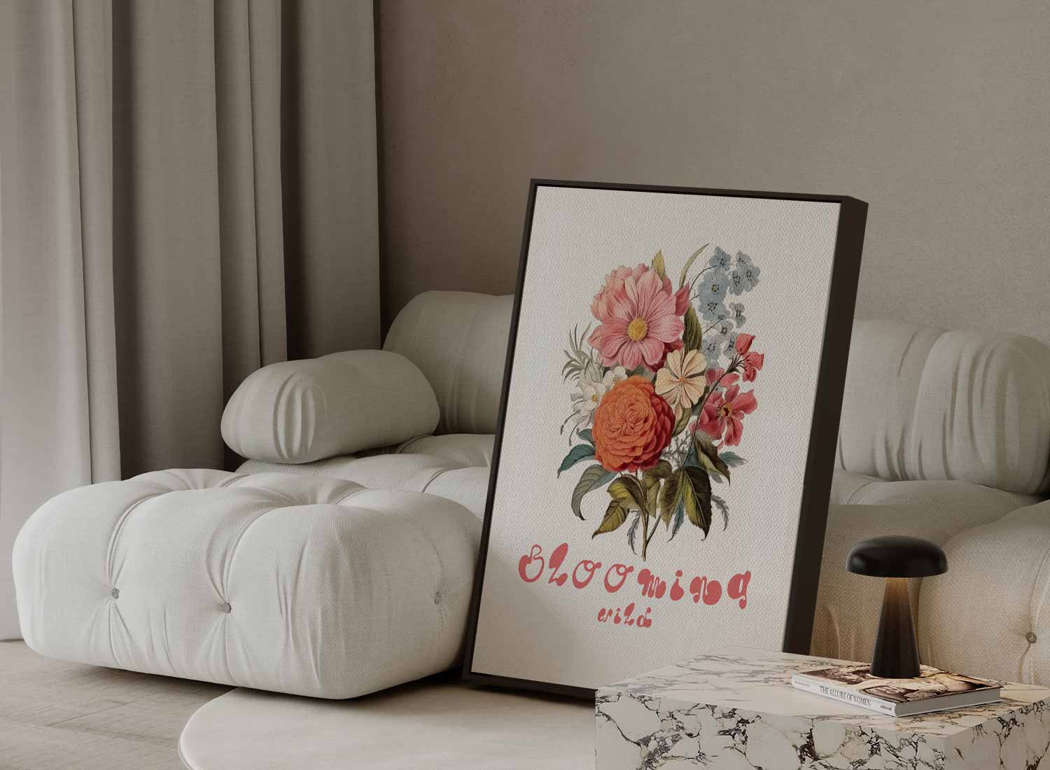 Bloeiend Wild Kunstwerk-canvas-dibond-plexiglas-wanddecoratie-WallArtistic
