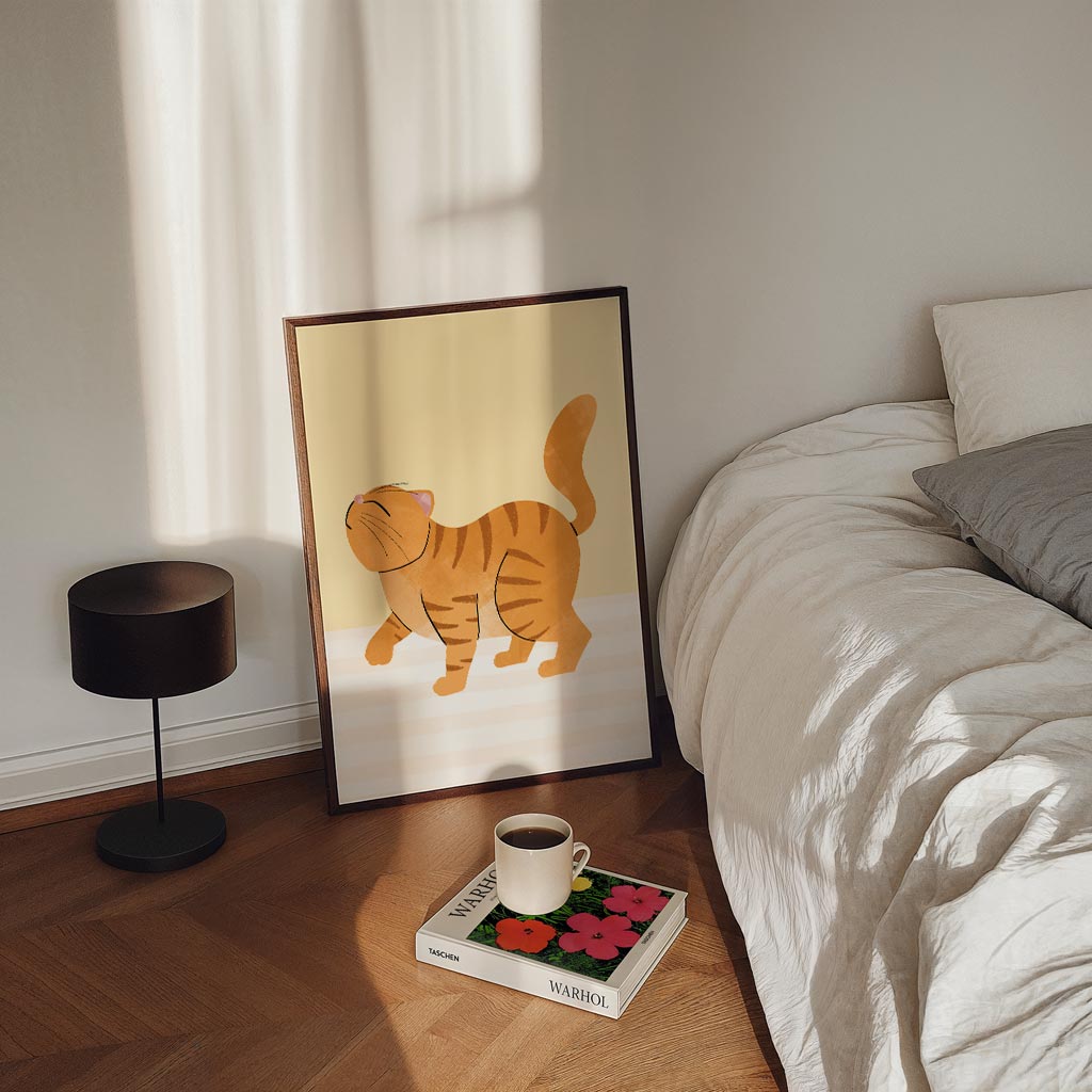 Dromerige Kat Illustratie Poster