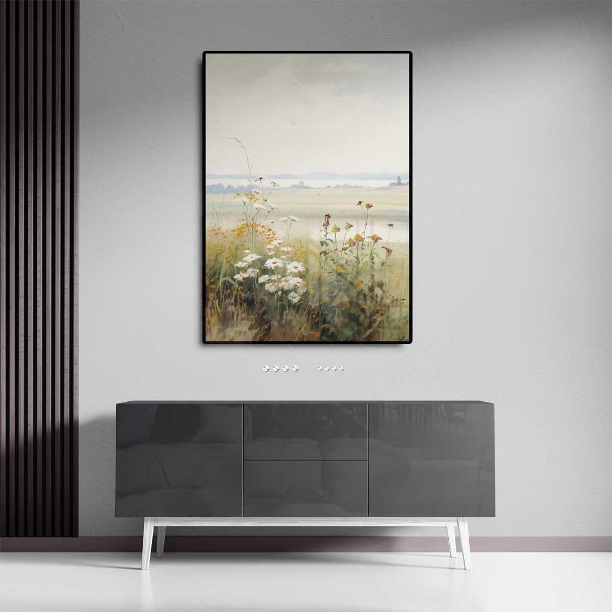 Zomerweelde in het Veld Kunstwerk-canvas-dibond-plexiglas-wanddecoratie-WallArtistic