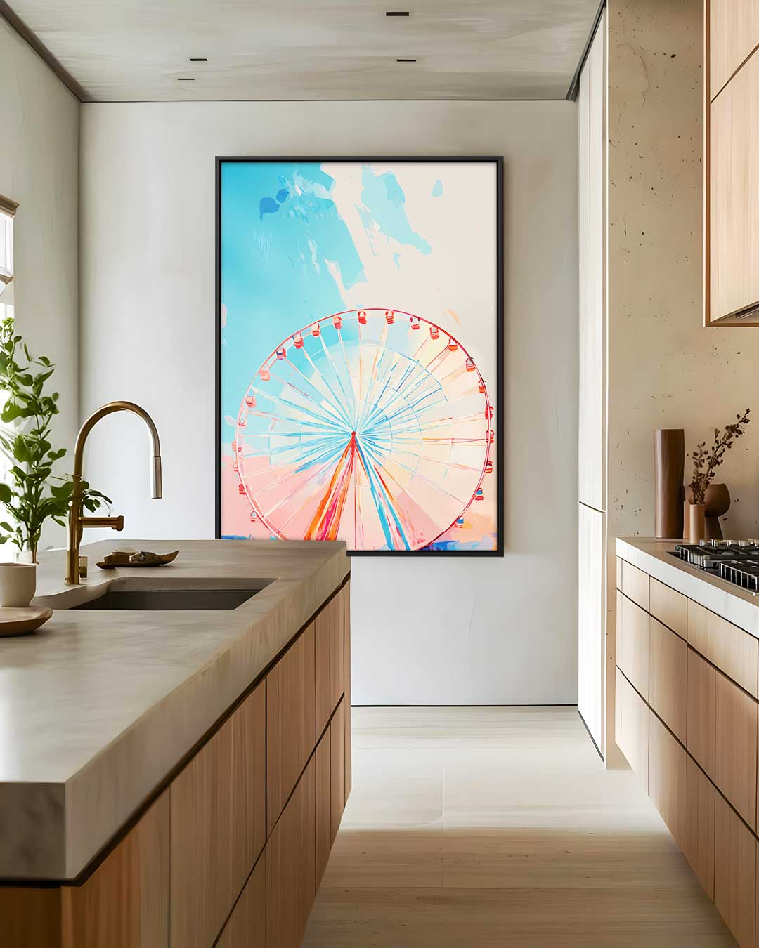 Draaimolen Droom Kunstwerk-canvas-dibond-plexiglas-wanddecoratie-WallArtistic