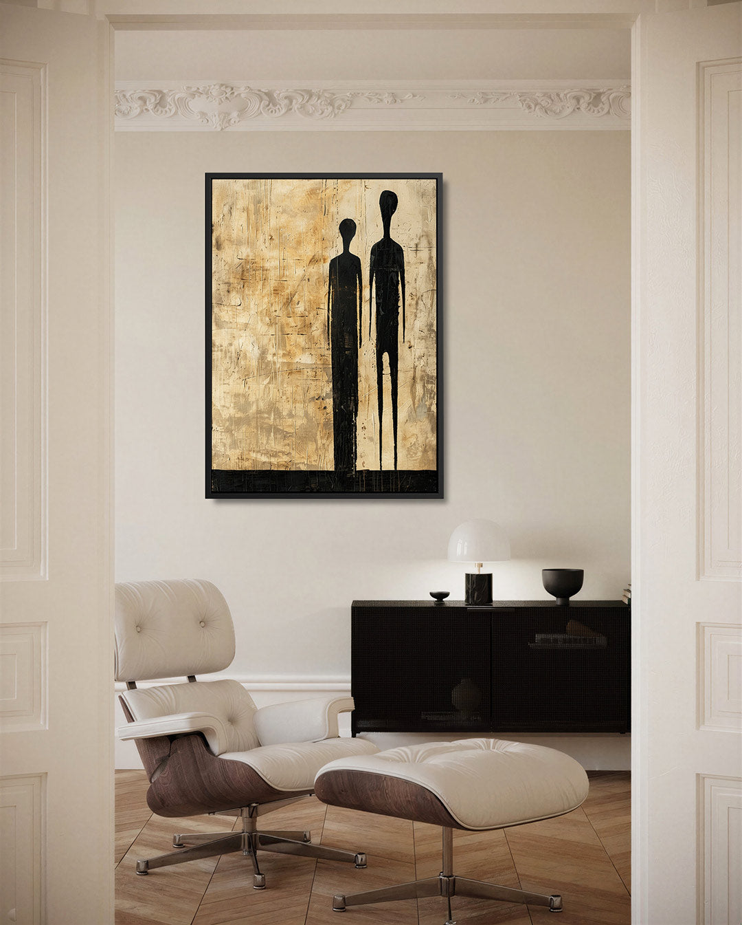 Figuratieve silhouetten Kunstwerk