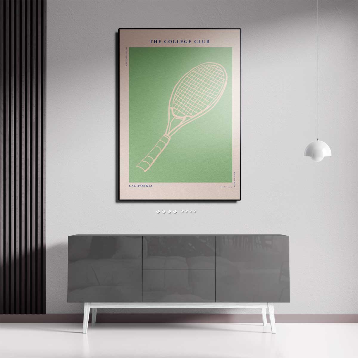 Tennis Club Poster