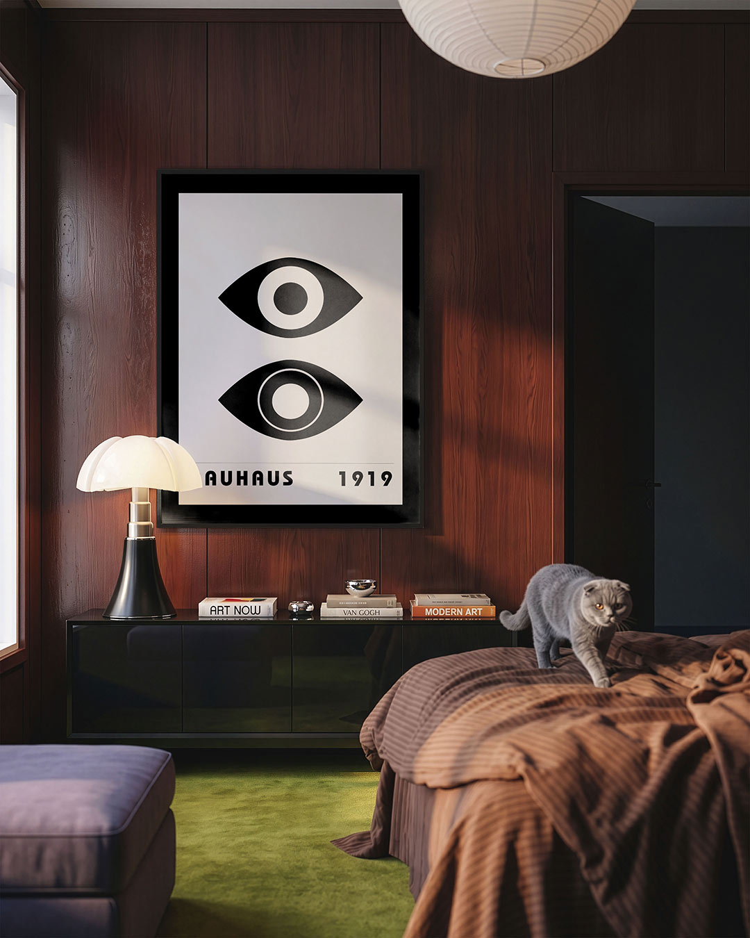 Oogvormen en lijnen Poster